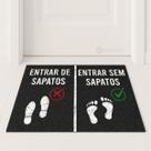 Tapete Capacho Entrar Sem Sapatos 60x40 Tire Casa Divertida