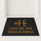 Tapete Capacho Fe Chave Abre Todas Portas 60x40 Decorativo