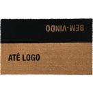 Tapete Capacho Fibra De Coco 75X45Cm Até Logo - Uzoo