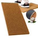 Tapete Capacho Fibra de Coco Natural 60x30cm Base Antiderrapante Porta de Entrada Grosso 17mm