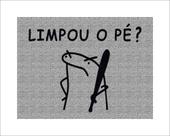Tapete Capacho Flork Limpou o Pezinho