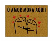 Tapete Capacho Flork O Amor Mora Aqui