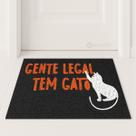 Tapete Capacho Gente Legal Tem Gato 60x40 Casa Entrada Lar Tapete Capacho Gente Legal Tem Gato 60x40 Casa Entrada Lar
