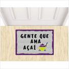 Tapete Capacho Gente que ama açai 60X40cm Fu: Prata