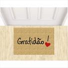 Tapete Capacho Kapazi Gratidao 60x40 Cm porta entrada casa lar apartamento decorativo limpa pé. Tapete Capacho Kapazi Gratidao 60x40 Cm porta entrada casa lar apartamento decorativo limpa pé.