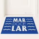 Tapete Capacho Mar Doce Lar 60x40 Barco Casa Entrada Apto