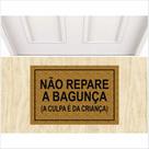 Tapete capacho não repare na bagunça medida porta