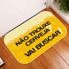 Tapete Capacho Não Trouxe Cerveja Vai Buscar 34x60cm Amarelo Tapete Capacho Não Trouxe Cerveja Vai Buscar 34x60cm Amarelo