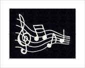 Tapete Capacho Notas Musicais