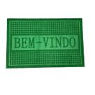 Tapete Capacho Pano Entrada antiderrapante Bem vindo verde Tapete Capacho Pano Entrada antiderrapante Bem vindo verde
