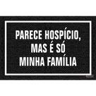 Tapete Capacho Parece Hospício 60X40Cm Tapete Capacho Parece Hospício 60X40Cm