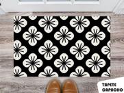 Tapete Capacho Personalizado Black and White Tapete Capacho Personalizado Black and White