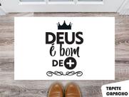 Tapete Capacho Personalizado Deus é Bom Demais Tapete Capacho Personalizado Deus é Bom Demais
