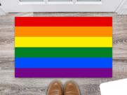 Tapete Capacho Personalizado Divertido Bandeira LGBTQIA+