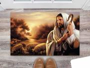 Tapete Capacho Personalizado Divertido Jesus Bom Pastor Tapete Capacho Personalizado Divertido Jesus Bom Pastor