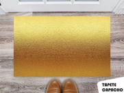 Tapete Capacho Personalizado Dourado Brilhante