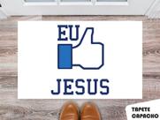 Tapete Capacho Personalizado Eu Curto Jesus