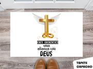 Tapete Capacho Personalizado Eu Tenho uma Aliança com Deus Tapete Capacho Personalizado Eu Tenho uma Aliança com Deus