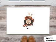 Tapete Capacho Personalizado Forget Love Fall In Coffe
