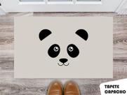Tapete Capacho Personalizado Panda Cinza Tapete Capacho Personalizado Panda Cinza