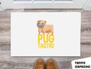 Tapete Capacho Personalizado Pug Tastic Tapete Capacho Personalizado Pug Tastic