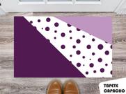 Tapete Capacho Personalizado Pulple Polka Dots