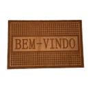 Tapete Capacho Porta Entrada antiderrapante Bem vindo marrom Tapete Capacho Porta Entrada antiderrapante Bem vindo marrom