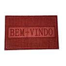 Tapete Capacho Porta Entrada antiderrapante Bem vindo vinho Tapete Capacho Porta Entrada antiderrapante Bem vindo vinho