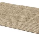 Tapete Capacho Retangular Liso Sisal Bege 30x60 Cm Apaeb