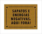 Tapete Capacho Sapatos E Energias Negativas Aqui Fora