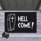 Tapete Capacho Terror Hell Come 60x40 Halloween Fantasma