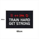 Tapete Capacho TRAIN HARD 60x40 Treino Academia Musculação