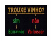 Tapete Capacho Trouxe Vinho Sim ou Não