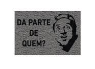 Tapete capacho vinil 'Da parte de quem' 60cmx40cm