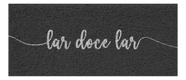 Tapete Capacho Vinil Long Área Externa 30cm X 70cm Cor Preto Desenho Do Tecido Lar Doce Lar - Preto
