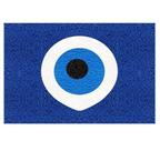 Tapete capacho vinil 'Olho grego' 60cmx40cm Tapete capacho vinil 'Olho grego' 60cmx40cm