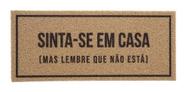 Tapete Capacho Vinil Sinta-se Em Casa 30x70 Print Kapazi