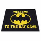 Tapete Capacho Welcome Batman Cave 60x40 - Preto