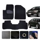 Tapete Carpete Automotivo para Caoa Chery Arrizo 5 2019 a 2021 3 pçs Personalizado Conforto Preto
