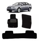 Tapete Carpete Bordado Mitsubishi Lancer Evolution Ano 2008 Até 2014 - 500.410PTO