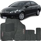 Tapete Carpete Citroen C4 Pallas 2008 à 2013 Grafite Logo Bordado Jogo 5 Peças Personalizado