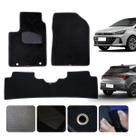 Tapete carpete de Carro HB20 2012 a 16 17 18 2019 2020 2021 22 2023 2024 2025 Hatch e Sedan 3 Peças