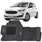 Tapete Carpete Ford Ka 2014 à 2021 Logo Bordado Jogo 5 Peças Personalizado Automotivo