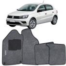 Tapete Carpete Gol G6 G7 2012 à 2019 Grafite Logo Bordado Jogo 4 Peças Automotivo Ecotap S5004 Soft