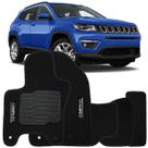 Tapete Carpete Jeep Compass 2016 à 2025 Logo Bordado Jogo 5 Peças Personalizado Automotivo Tapete Carpete Jeep Compass 2016 à 2025 Logo Bordado Jogo 5 Peças Personalizado Automotivo
