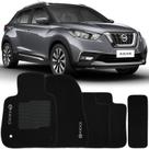 Tapete Carpete Kicks 2016 à 2024 Preto Logo Bordado Jogo 5 Peças Personalizado Automotivo Tapete Carpete Kicks 2016 à 2024 Preto Logo Bordado Jogo 5 Peças Personalizado Automotivo
