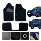 Tapete Carpete Saveiro Cabine Dupla 2013 a 25 2026 Linha conforto Original Lanzi 3 pçs Preto