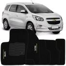 Tapete Carpete Spin 2012 à 2018 Preto Logo Bordado Jogo 5 Peças Personalizado Automotivo Tapete Carpete Spin 2012 à 2018 Preto Logo Bordado Jogo 5 Peças Personalizado Automotivo