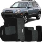 Tapete Carpete Tucson 2005 à 2016 Logo Bordado Jogo 5 Peças Personalizado Automotivo