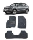 Tapete Carpete Volkswagen T-Cross 2019 a 2021 Com Logo Bordado Grafite- 100.350GRF